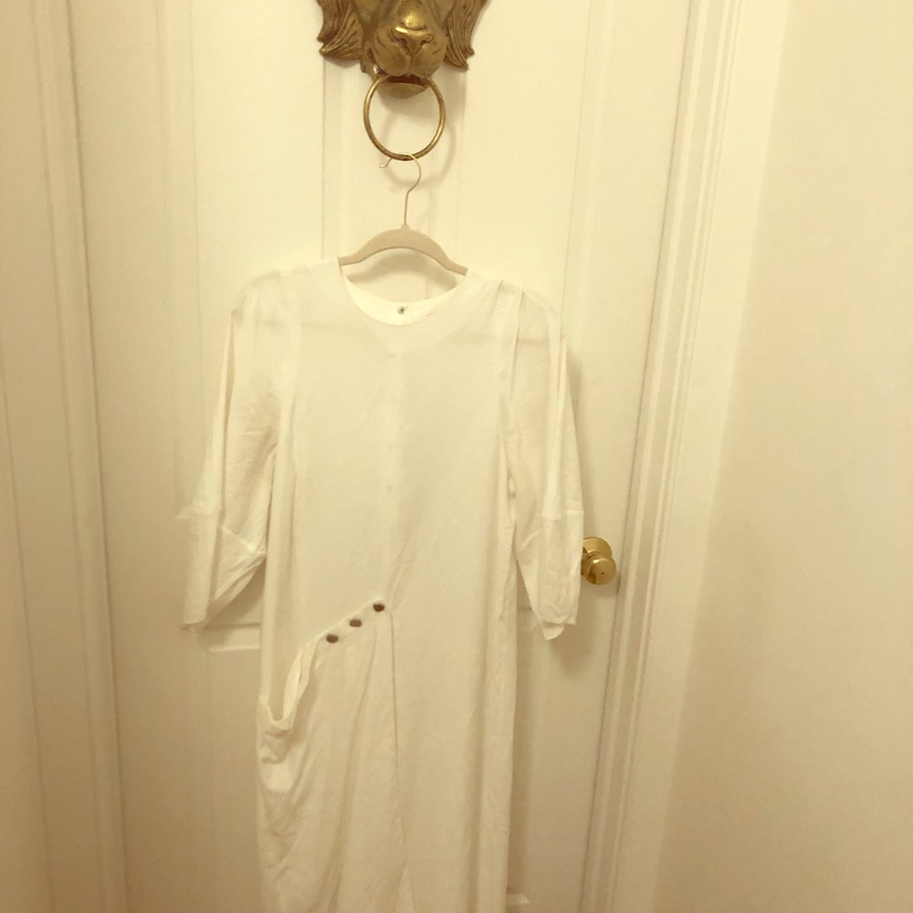 ❌SOLD///TIBI asymmetrical midi. This dress 😍